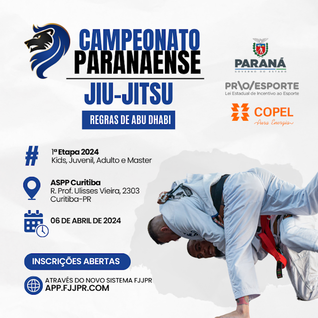 1ª Etapa Campeonato Paranaense de Jiu-Jitsu 2024 - FJJPR